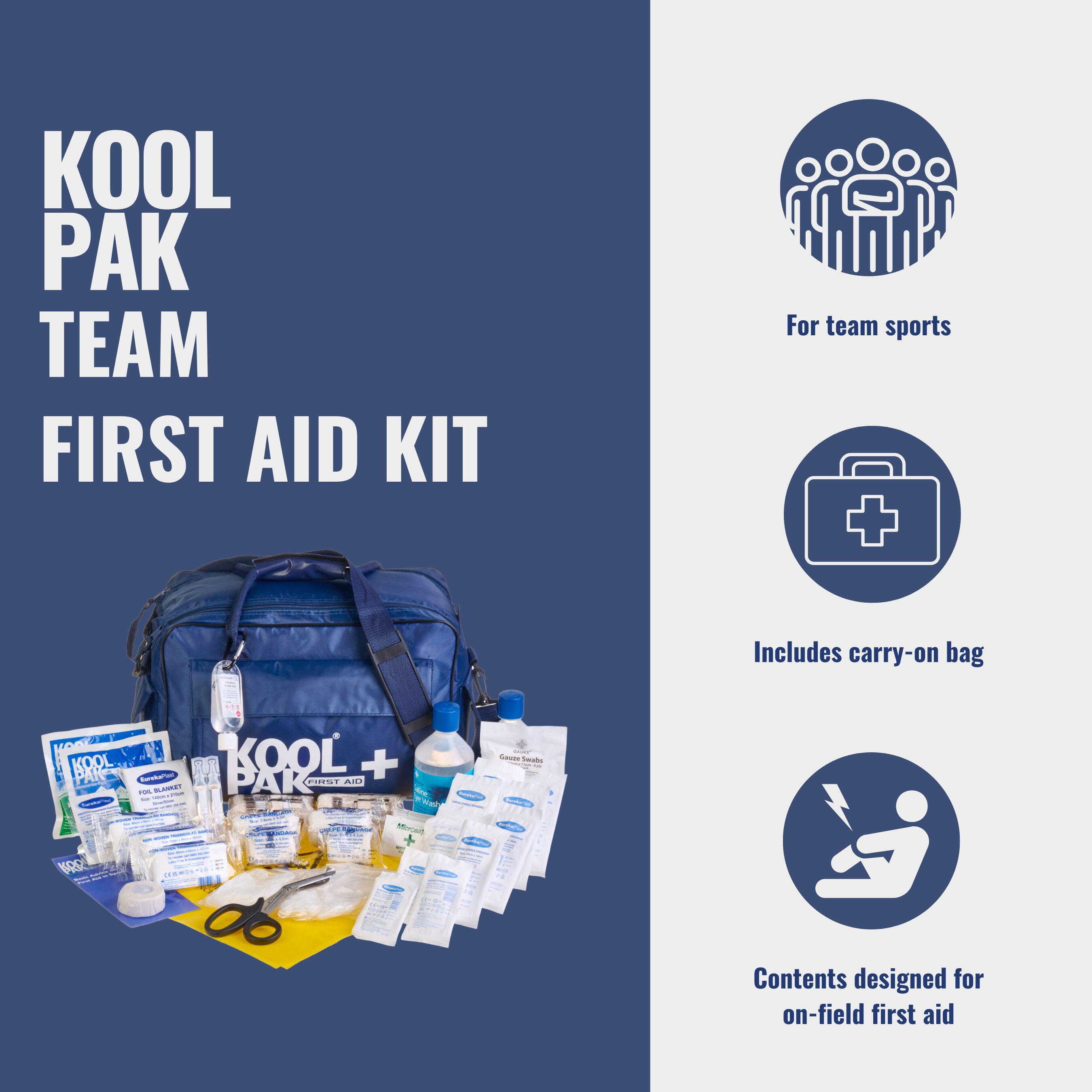 KoolPak Team First Aid Kit Sports Injury Treatment 3/7