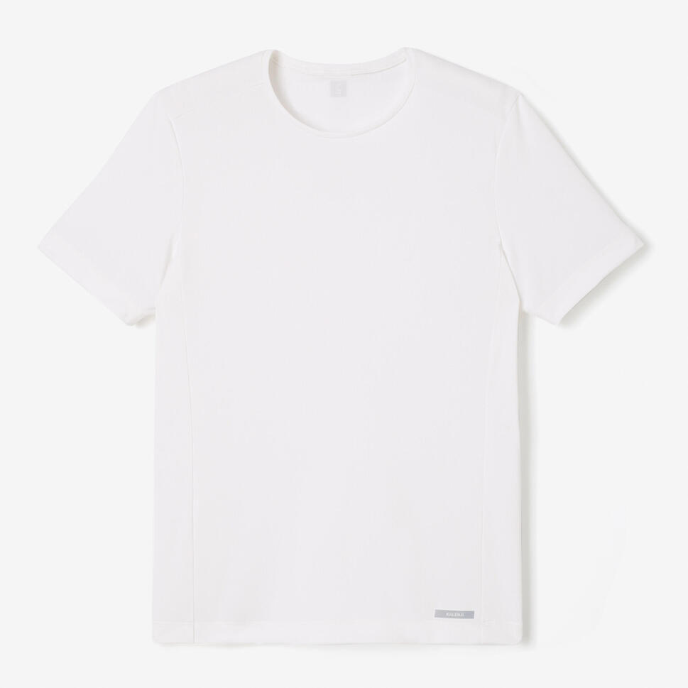 KALENJI Refurbished Kiprun 100 Dry Mens Breathable Running T-shirt - White - A Grade