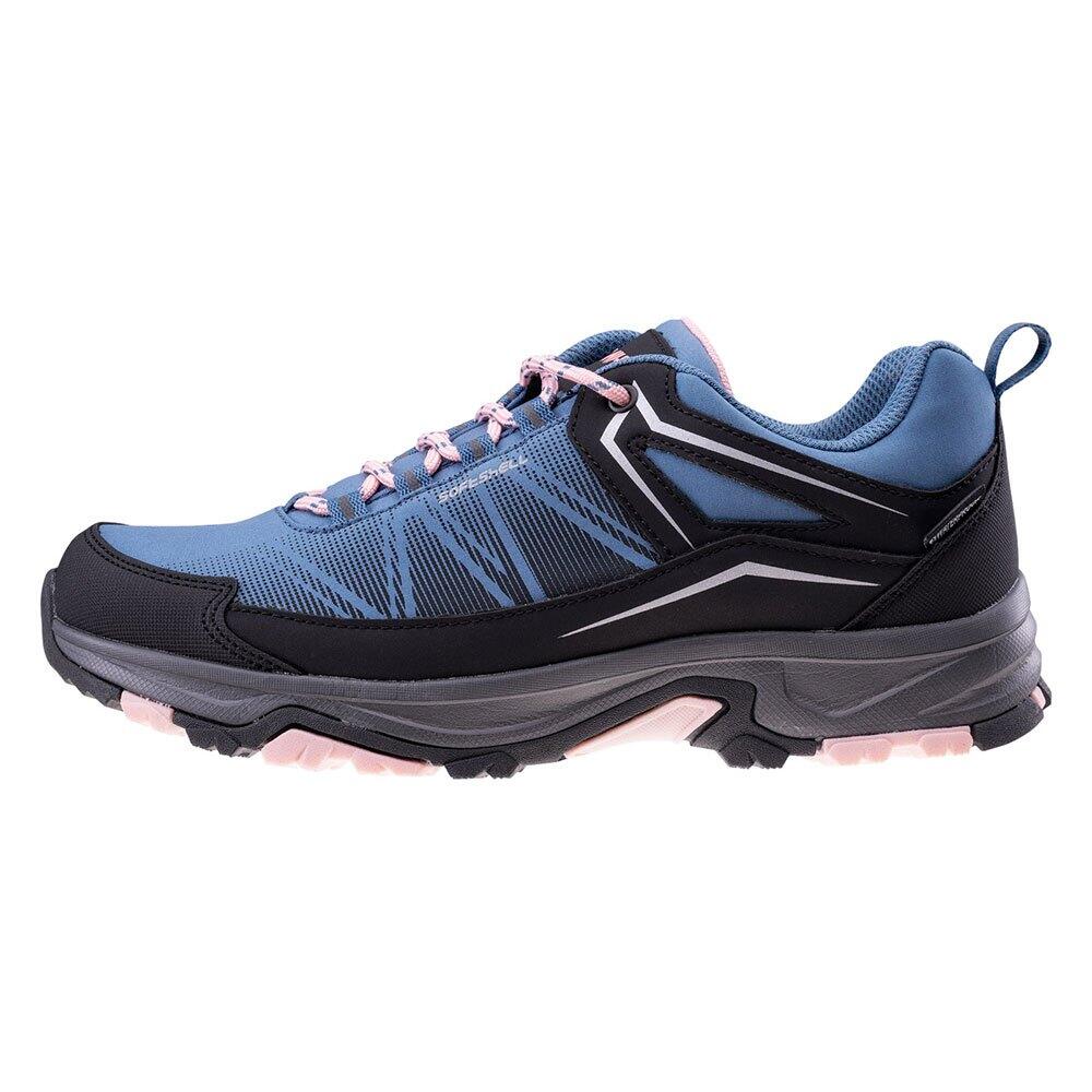 Womens/Ladies Dolmar Walking Shoes (Black/Navy/Pink) 2/4