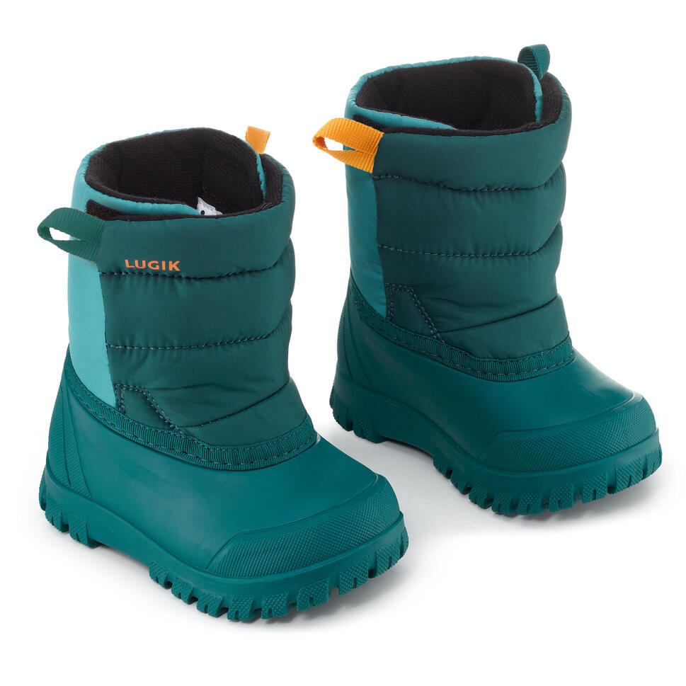 WEDZE Refurbished  Baby Snow Boots, Baby Apres-Ski WARM Turquoise - D Grade