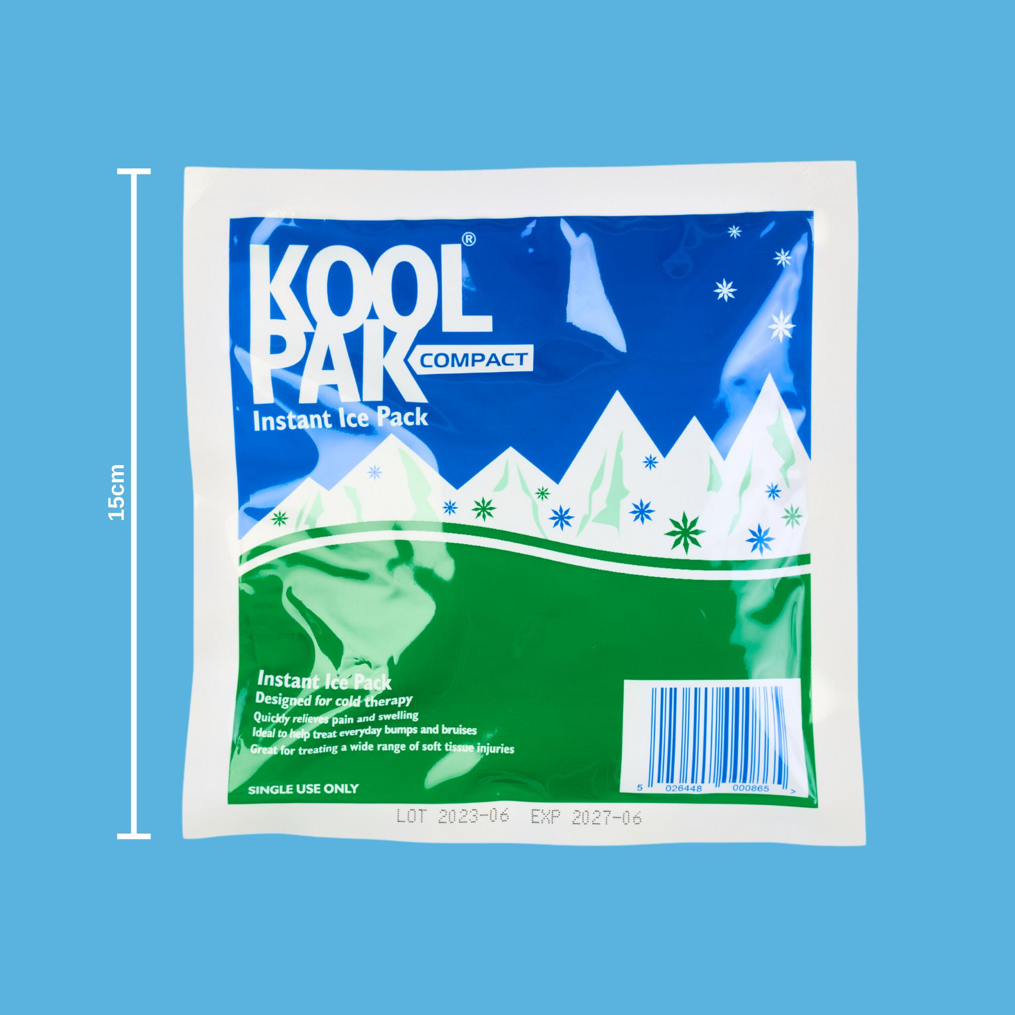 Koolpak Compact Instant Ice Pack - 15 x 15cm - Pack of 80 6/6