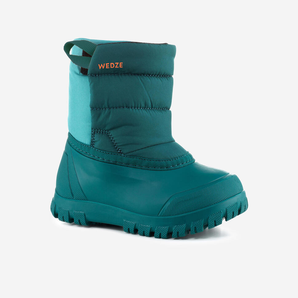 Refurbished  Baby Snow Boots, Baby Apres-Ski WARM Turquoise - D Grade 4/7