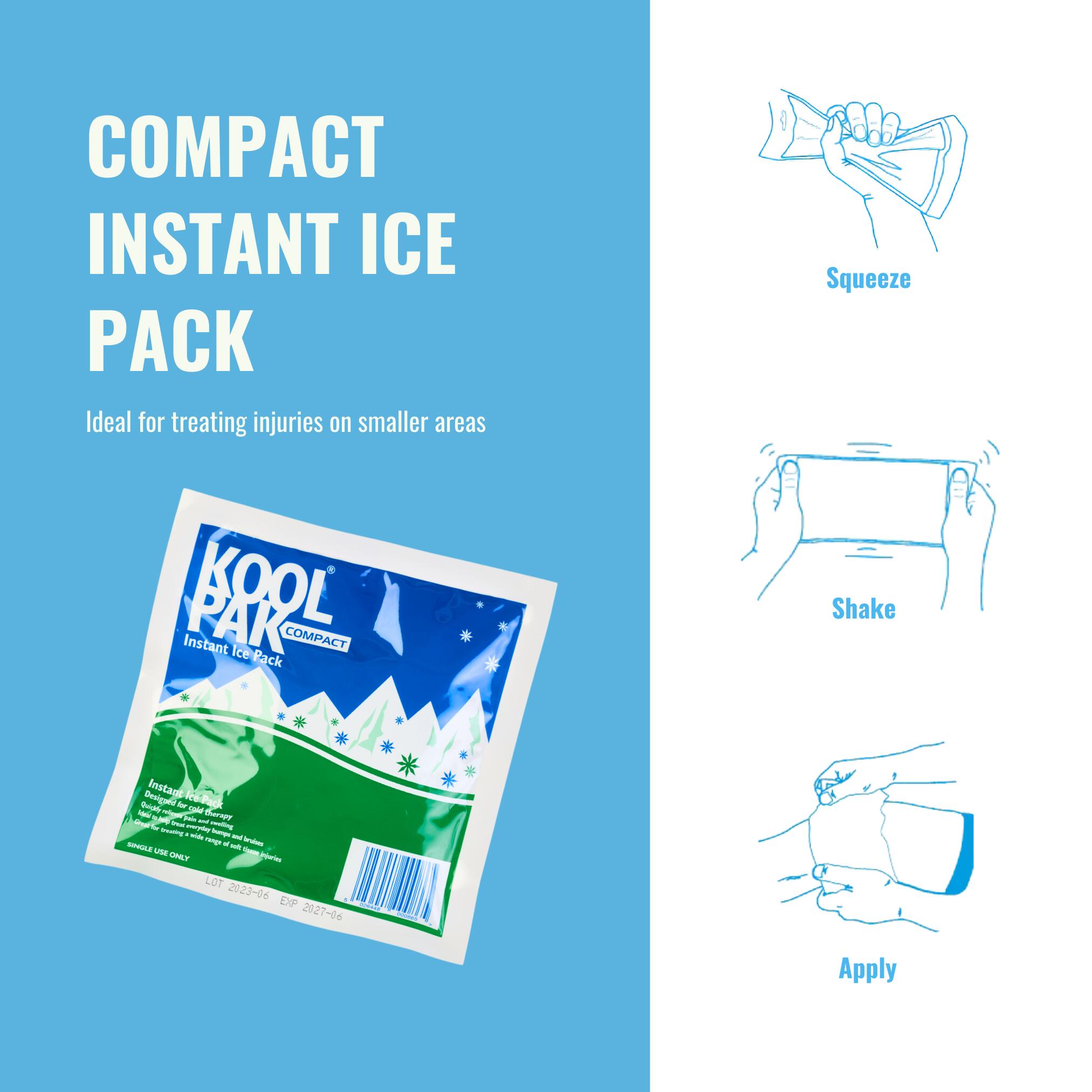 Koolpak Compact Instant Ice Pack - 15 x 15cm - Pack of 20 2/5
