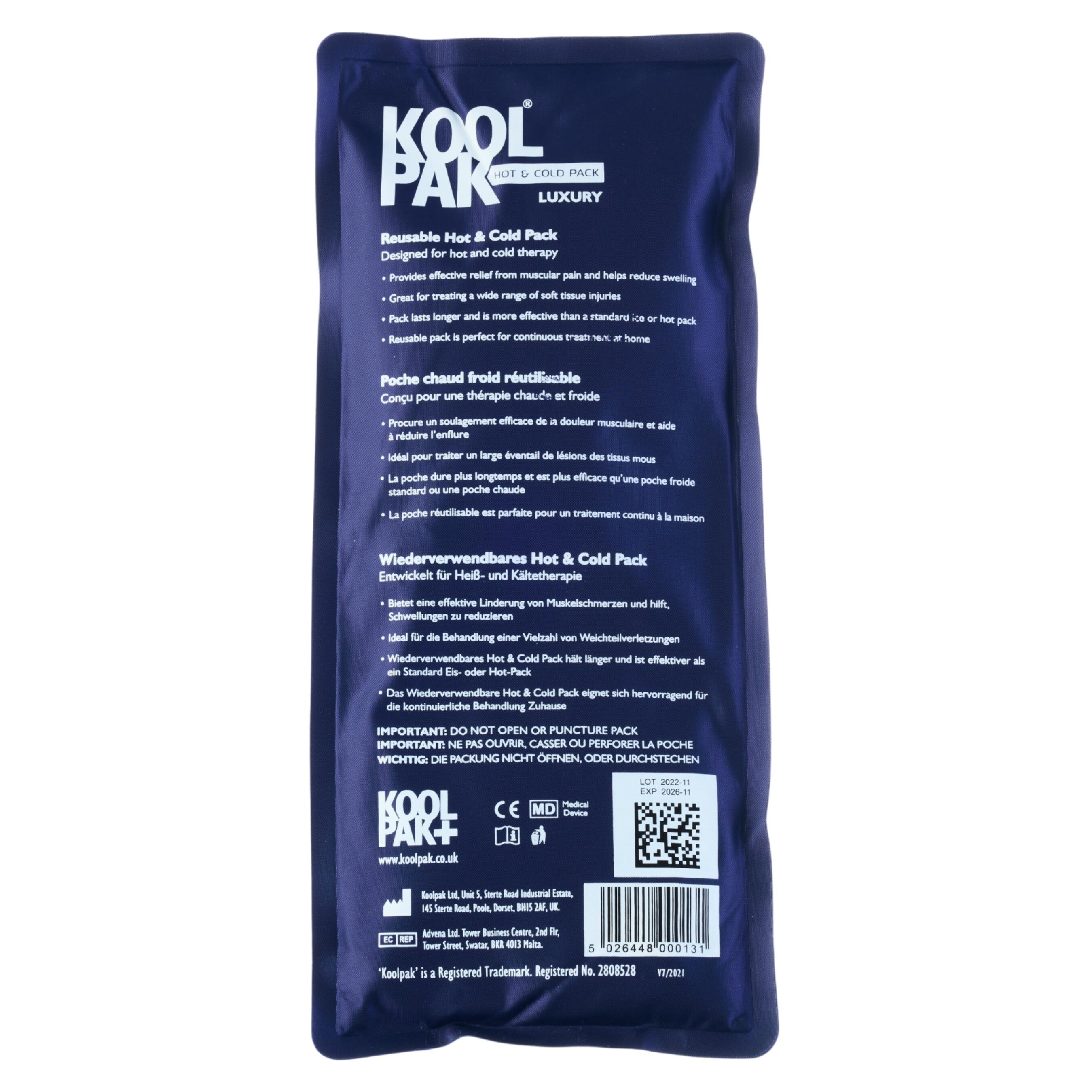 Koolpak Luxury Reusable Hot & Cold Pack 12 X 29cm - Pack Of 30 3/6