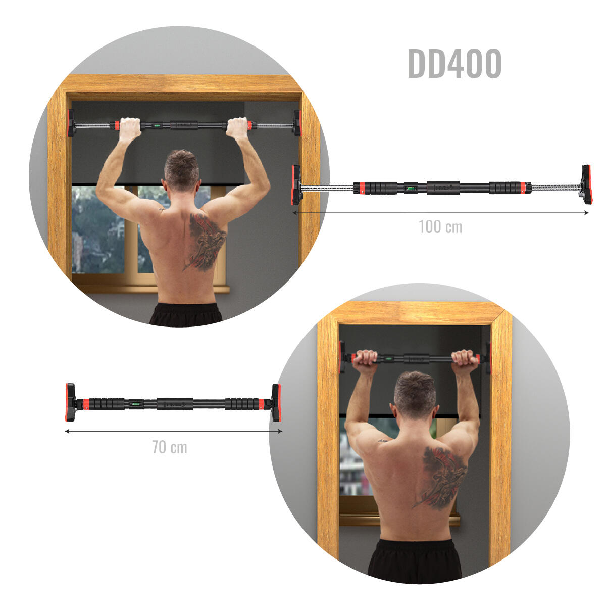 Optrekstang met waterpas  70-100 cm HMS DD400 5/7