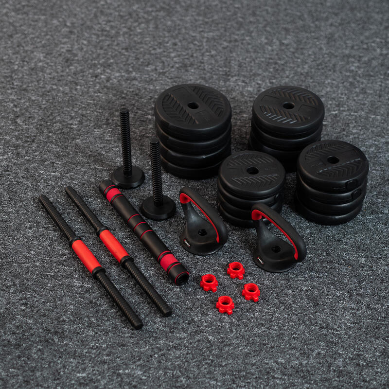 Zestaw ciężarów hantle/sztanga/kettlebell SET 6w1 HMS SGN