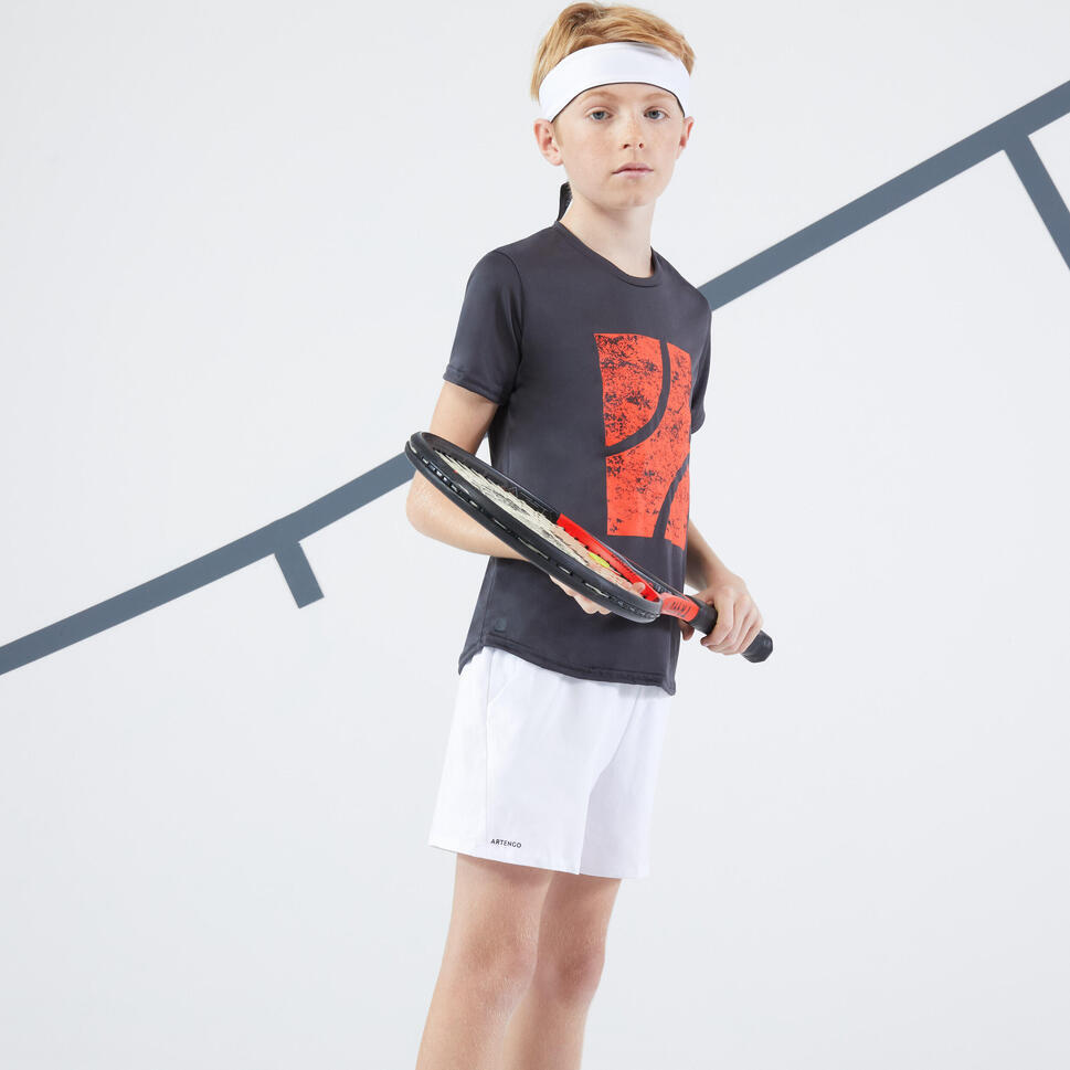 Refurbished Boys Tennis Shorts TSH100 - White - A Grade 7/7