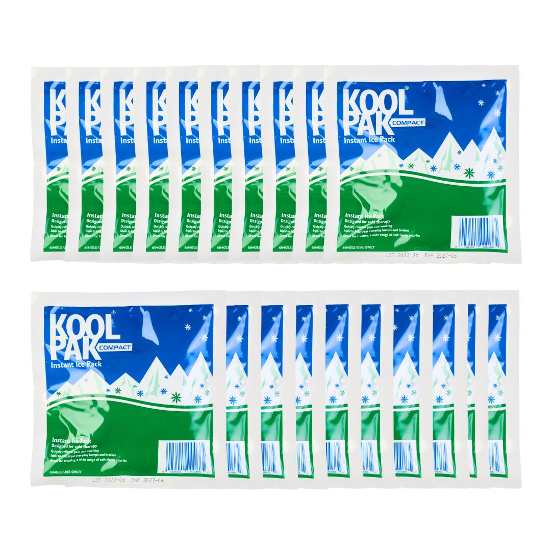Koolpak Compact Instant Ice Pack - 15 x 15cm - Pack of 20 1/5