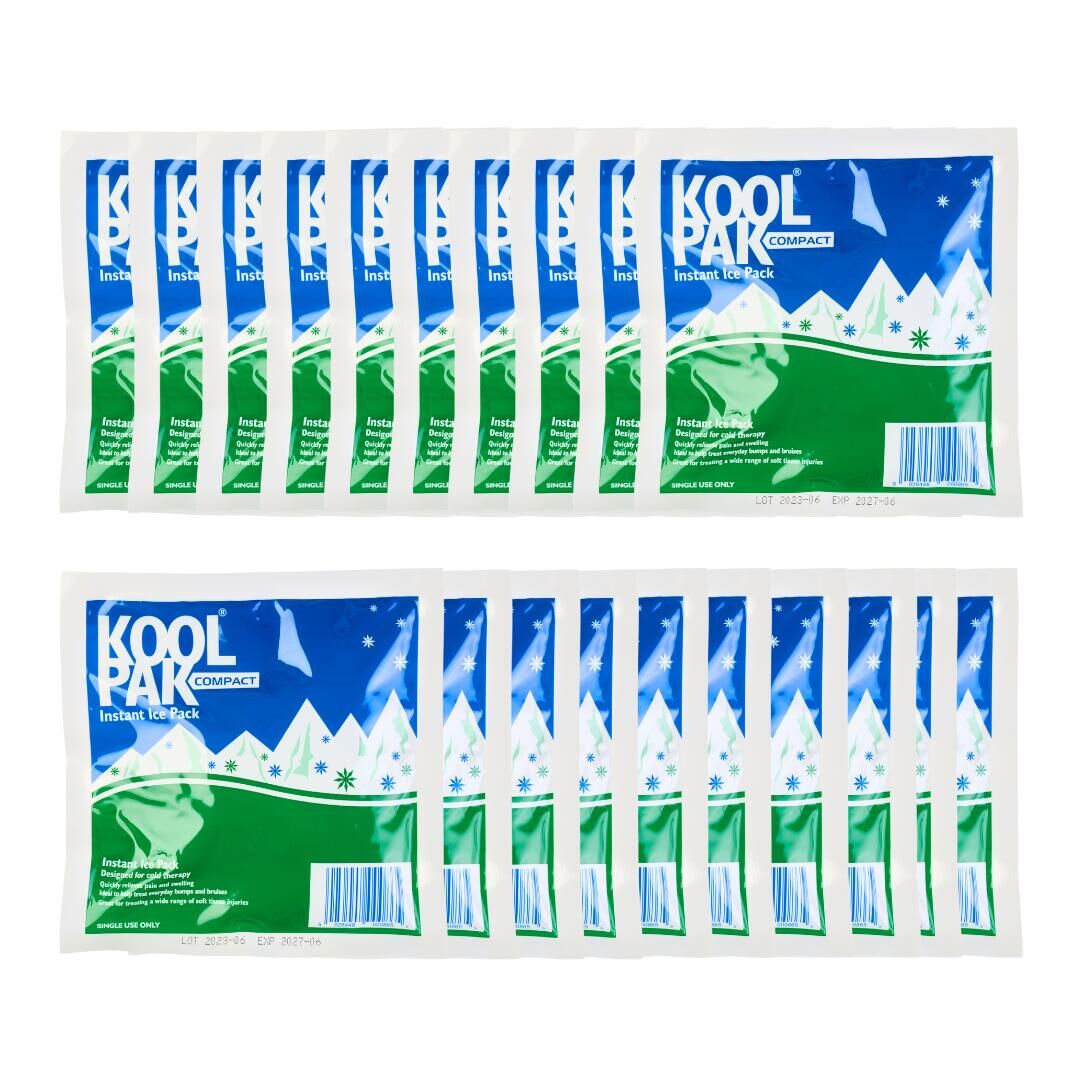 KOOLPAK Koolpak Compact Instant Ice Pack - 15 x 15cm - Pack of 20