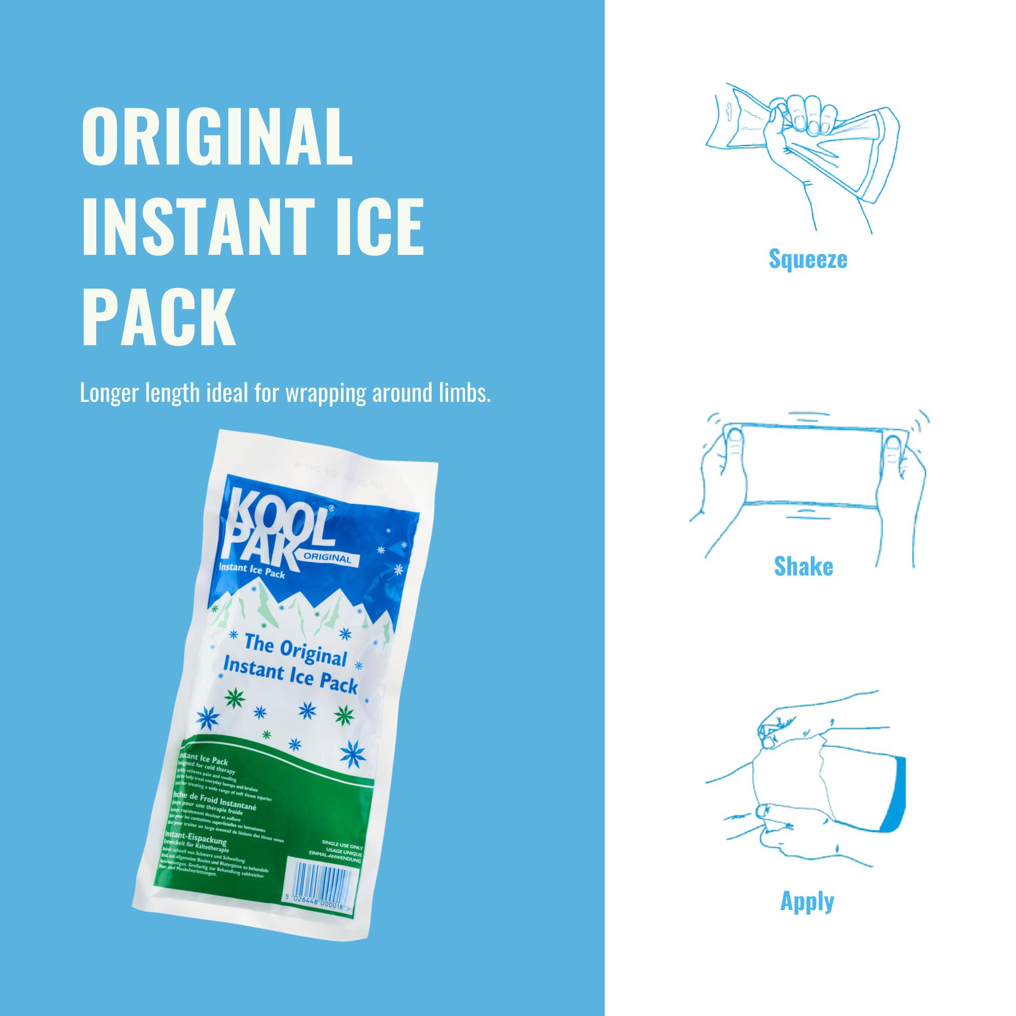 Koolpak Original Instant Ice Pack - 12 x 29cm - Pack of 60 4/6