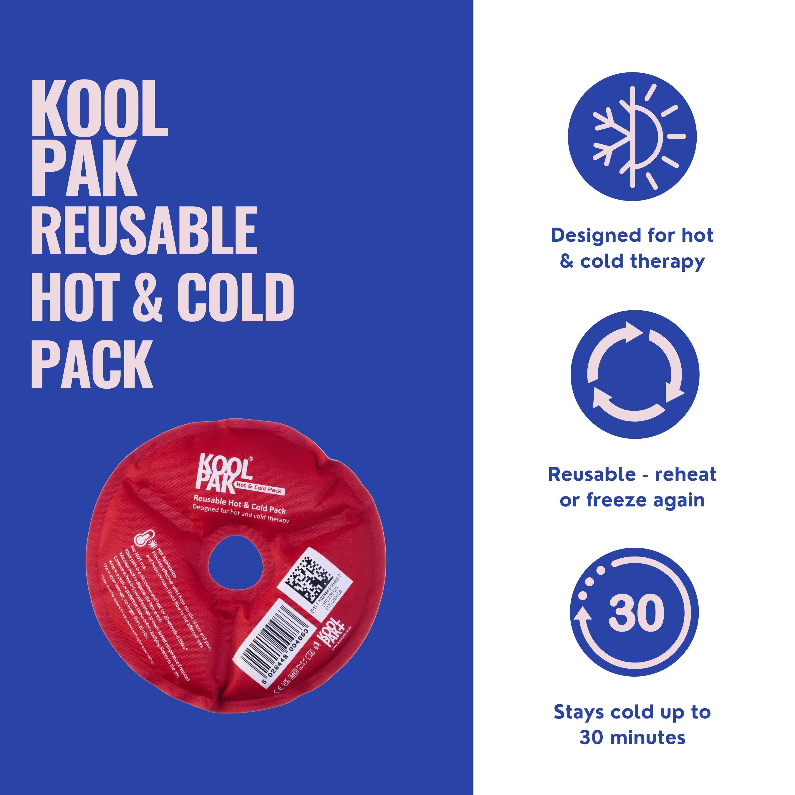 Koolpak Luxury Hot & Cold Pack Round - Dia 14.5cm - Pack of 10 5/5