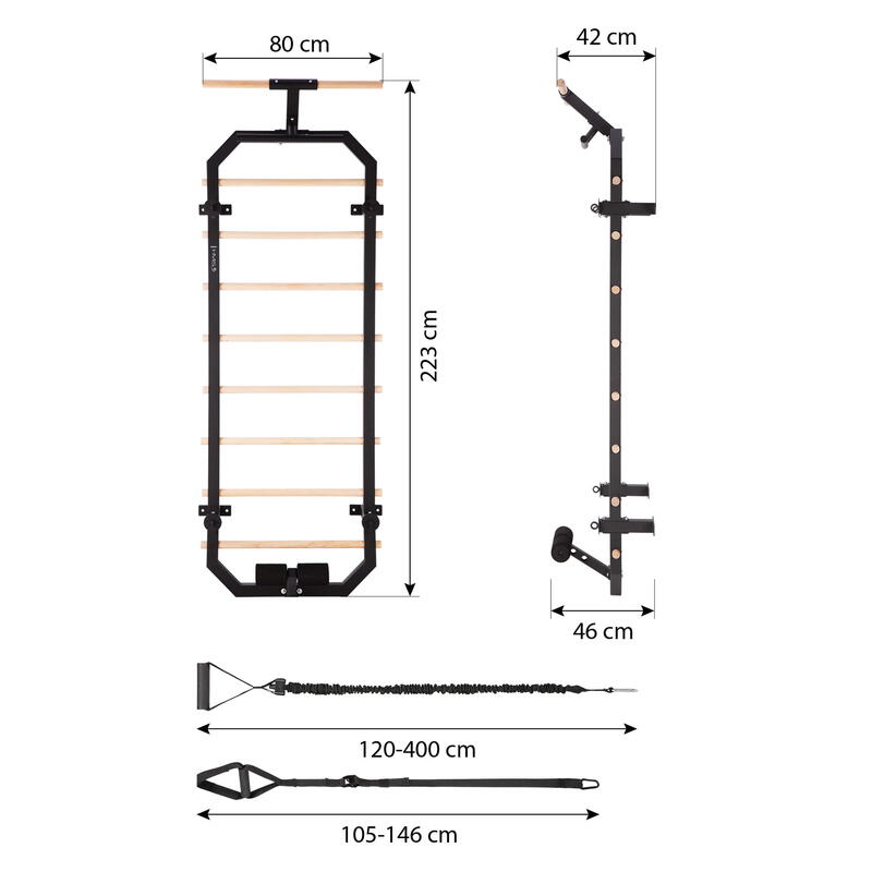 Scara multifuncțională pentru gimnastică HMS DW2708