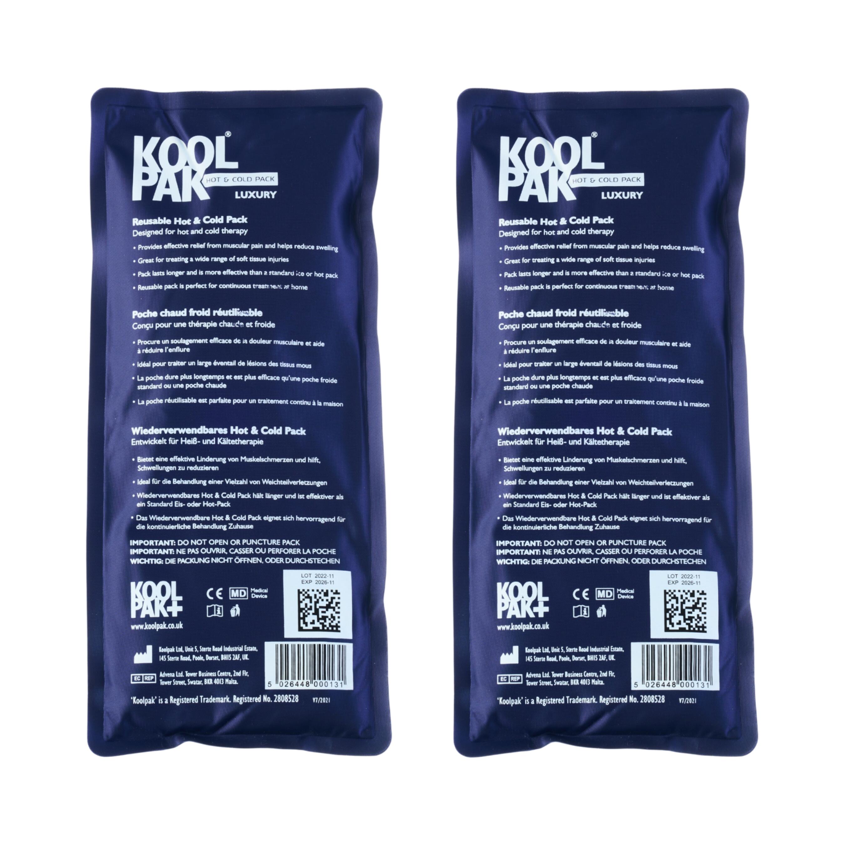 Koolpak Luxury Reusable Hot & Cold Pack - 12 X 29cm - Pack Of 20 1/5
