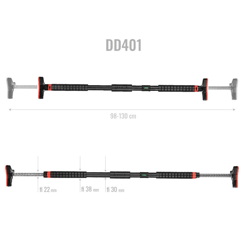 Barre de porte 98-130 cm dd401 HMS