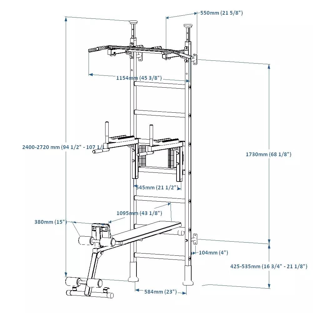 Espaldar Multifuncional BenchK 523W 7/7