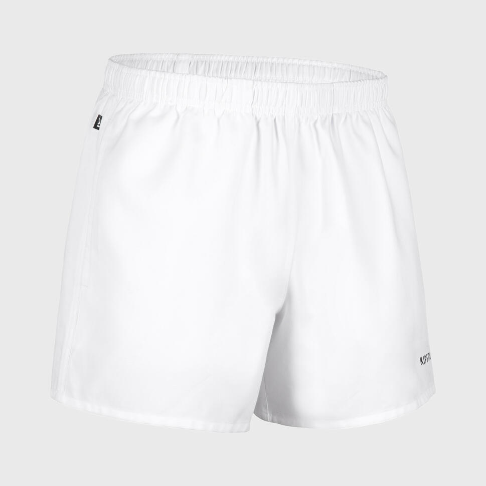 Refurbished Adult Rugby Shorts with Pockets R100 - White - A Grade 1/7