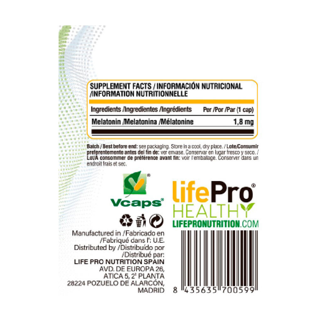 melatonina Life Pro Hybrid Melatonin 90 vcaps. 2/5