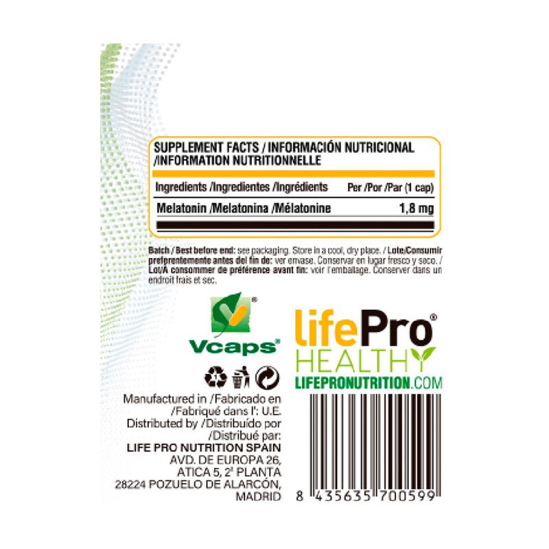 melatonina Life Pro Hybrid Melatonin 90 vcaps.