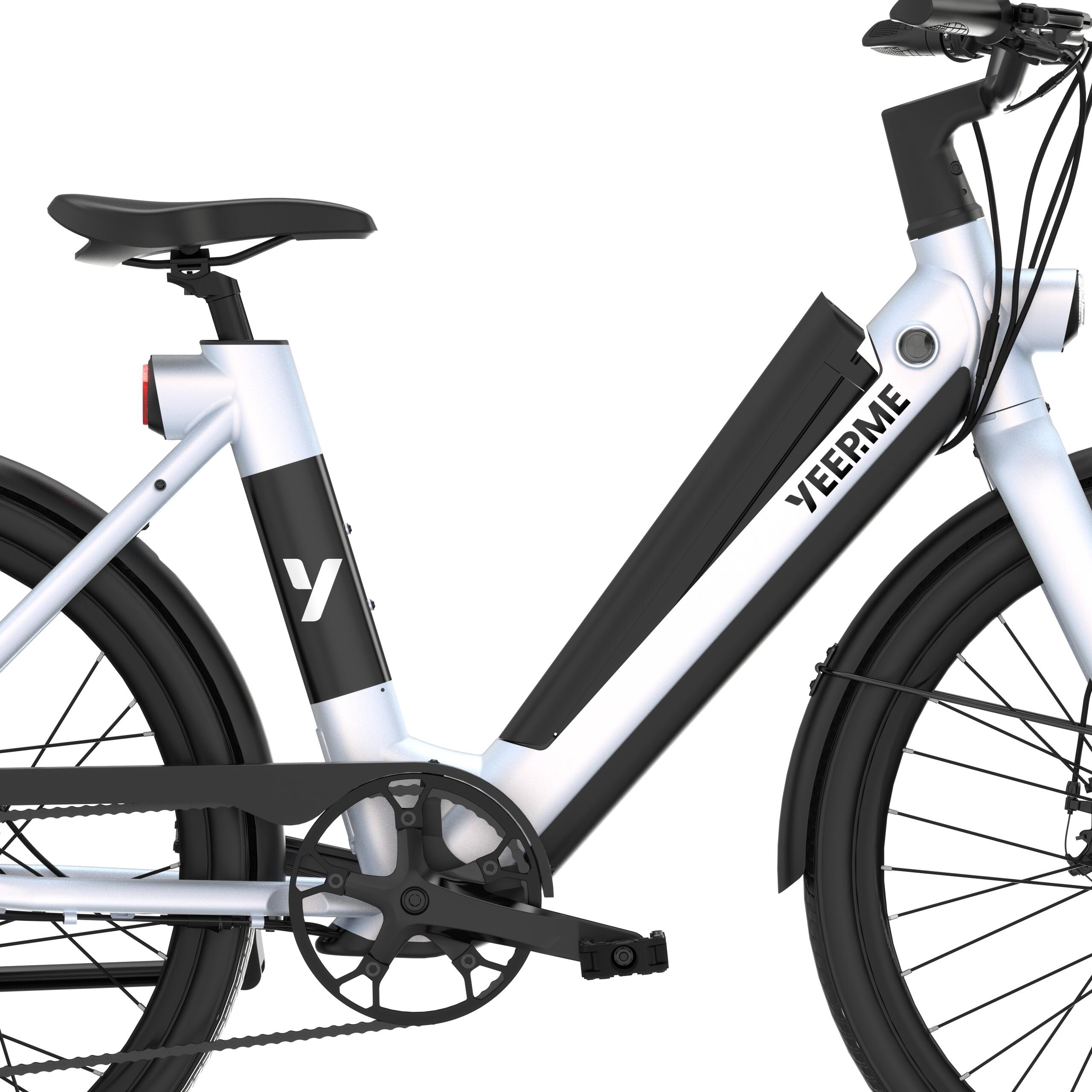 Vélo électrique YEEP.ME DAY PLUS 2 Blanc 26’’ 60km 7 vit Porte Bagage 3/6