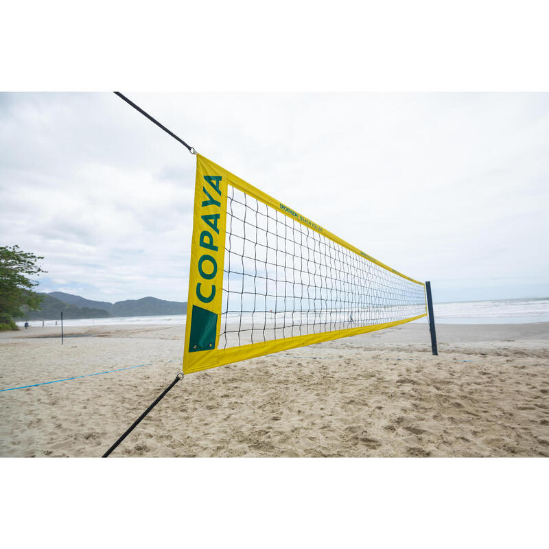 Refurbished - Beachvolleyballnetz BVN900 offizielle Maße gelb - GUT