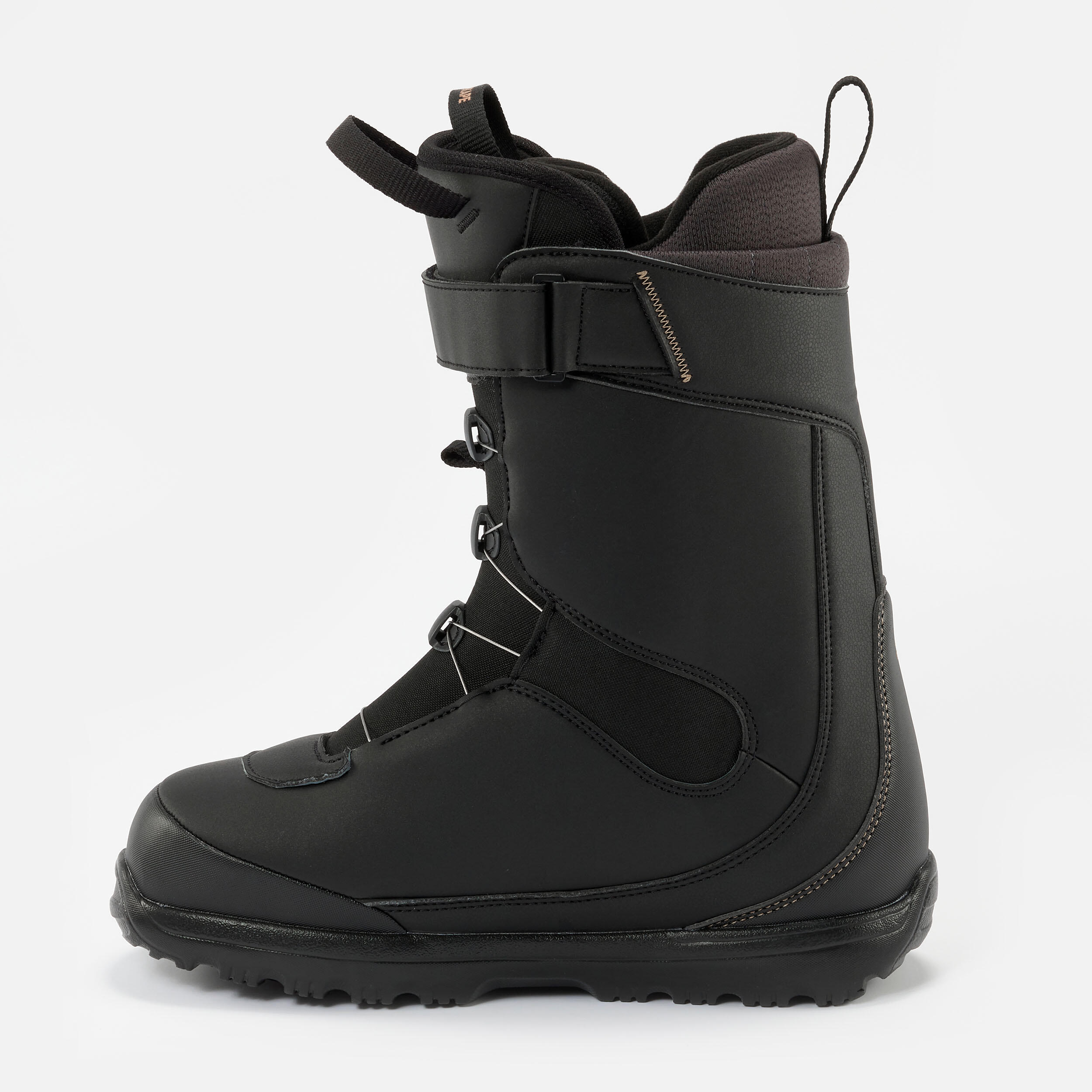 Boots de snowboard all mountain femme, SNB Allroad 500 noir 4/7