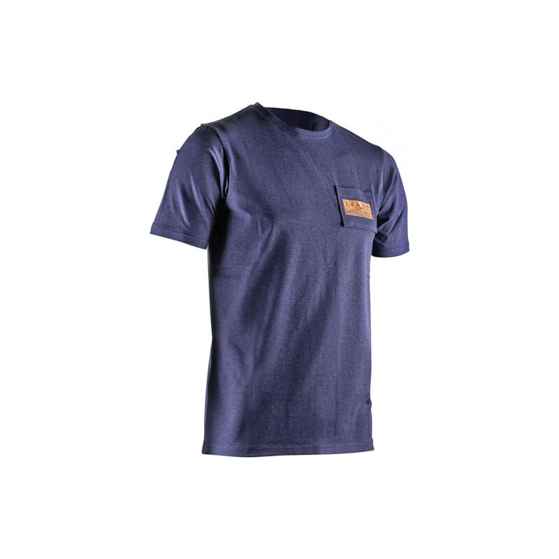 Leatt Upcycl Kurzarm-T-Shirt Blau