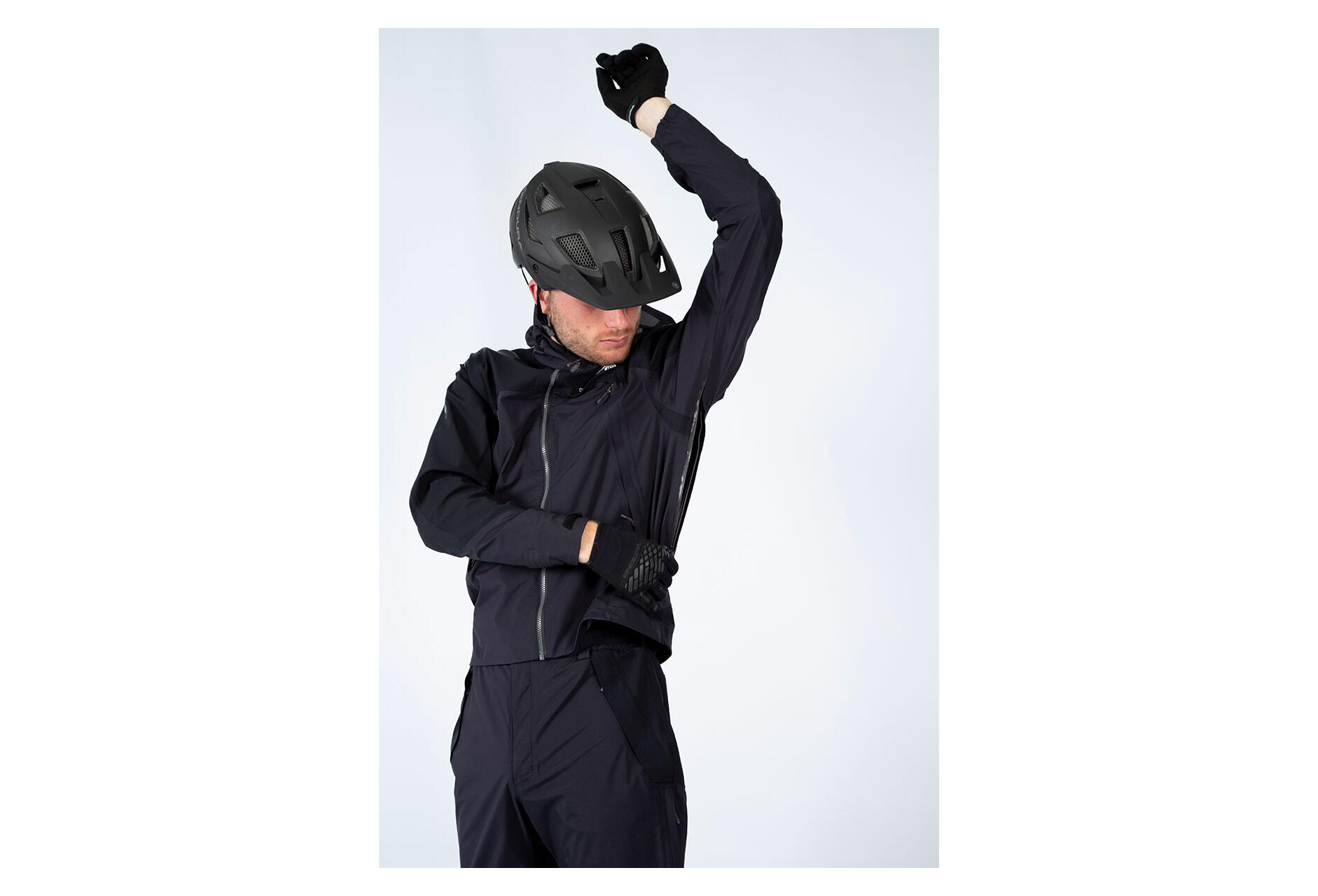 Herren Hardshell-Jacke Mit Verstellbarer Kapuze 7/7