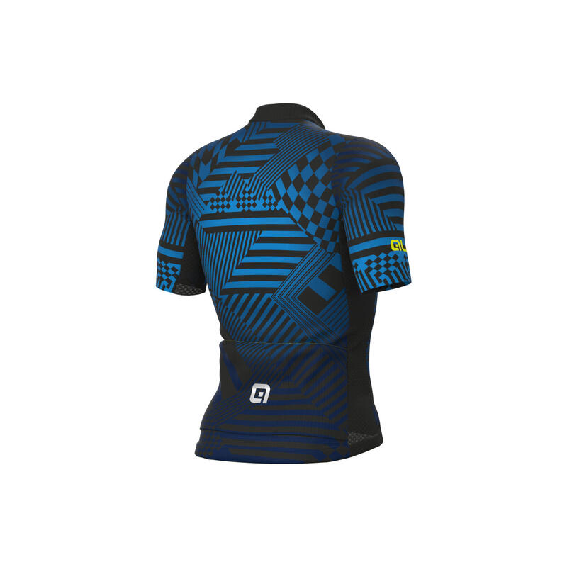 Alé Checker Short Sleeve Jersey Blue