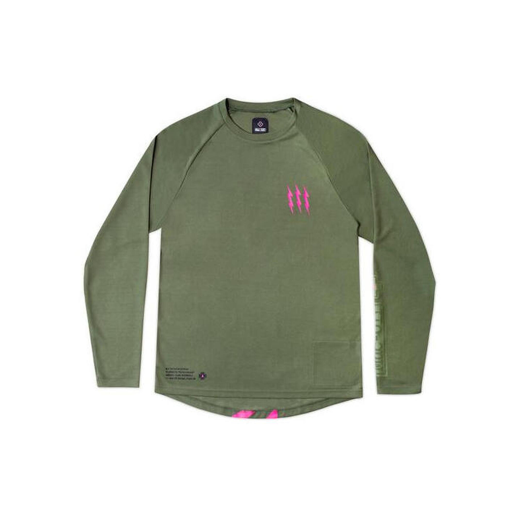 Muc-Off Long Sleeve Riders Jersey Groen