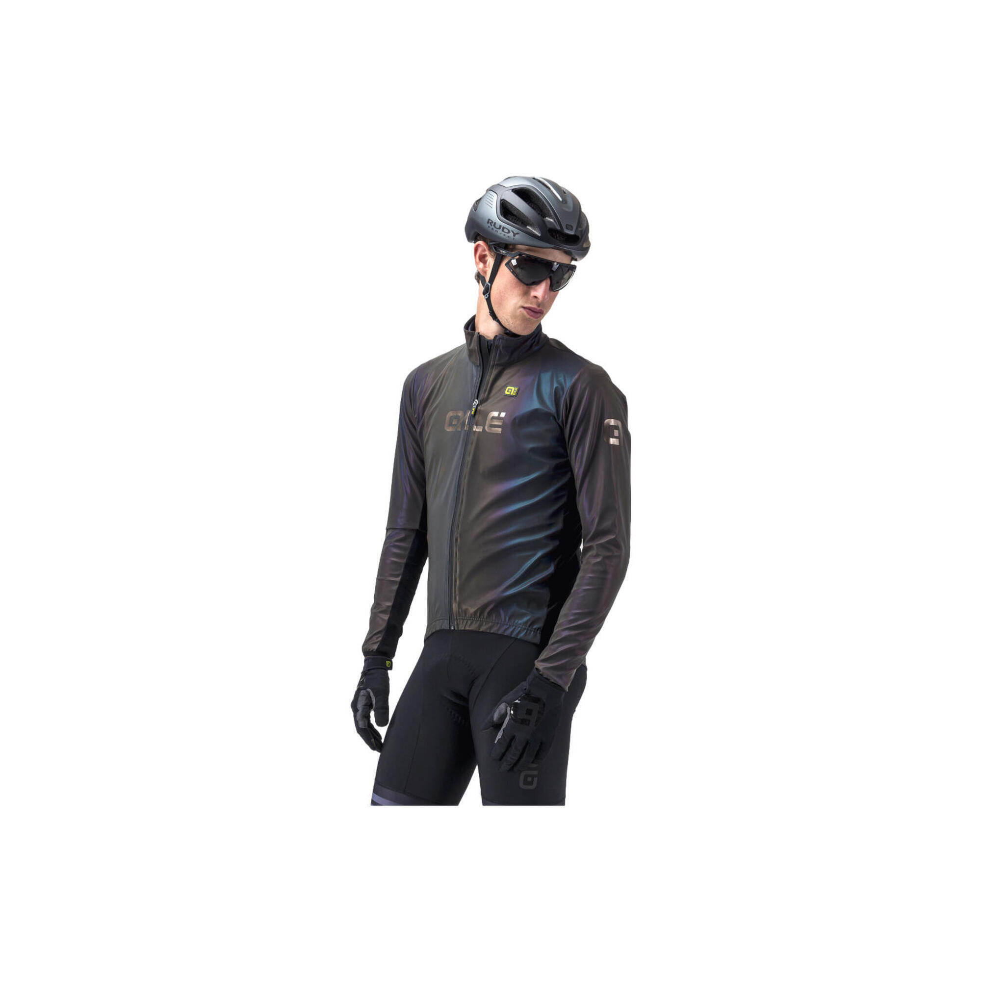 ALÉ CYCLING Pánská cyklistická bunda Giubbino Iridescent Reflexní