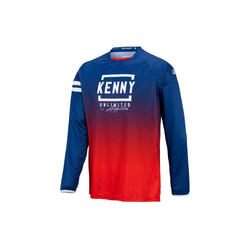 Kenny Elite Long Sleeve Jersey Red / Navy Blue