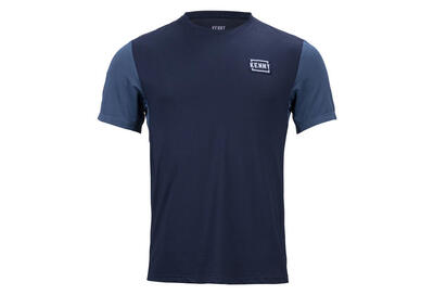 Maglia Kenny Root manica corta MTB — mesh in poliestere. blu/turchese. XL
