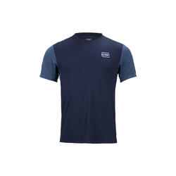 Maillot Kenny Root manches courtes VTT — mesh polyester, bleu/turquoise, XL