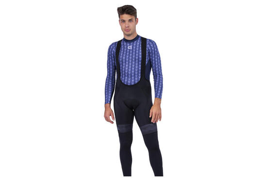 Pantaloncini con bretelle Alé Mild Nero/Grigio