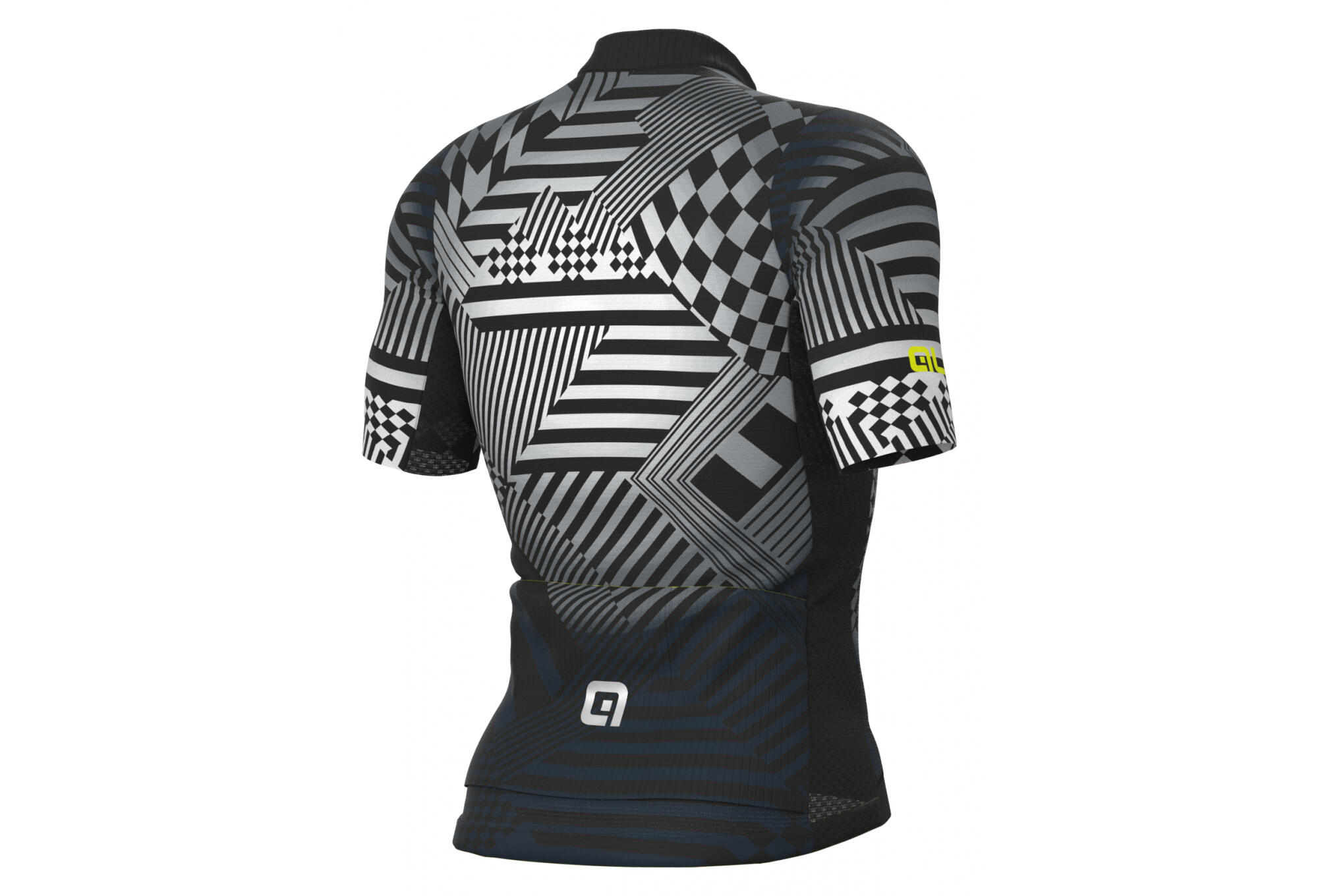 Maillot Manches Courtes Alé Checker Gris 5/5