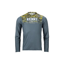 Maillot Manches Longues Kenny Charger Floral Gris
