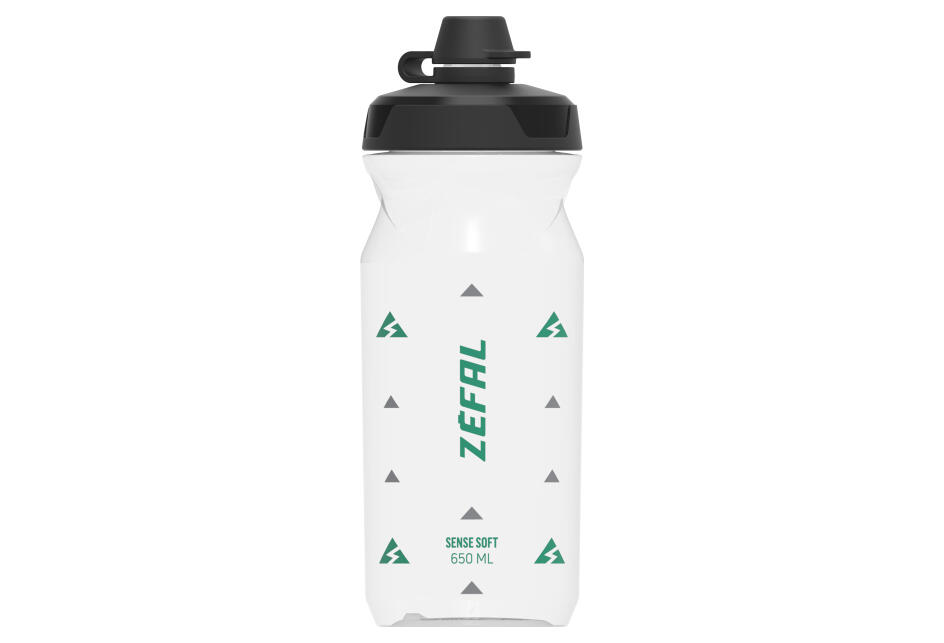 Zefal Sense Soft 65 No Mud Water Bottle - Translucent 1/3