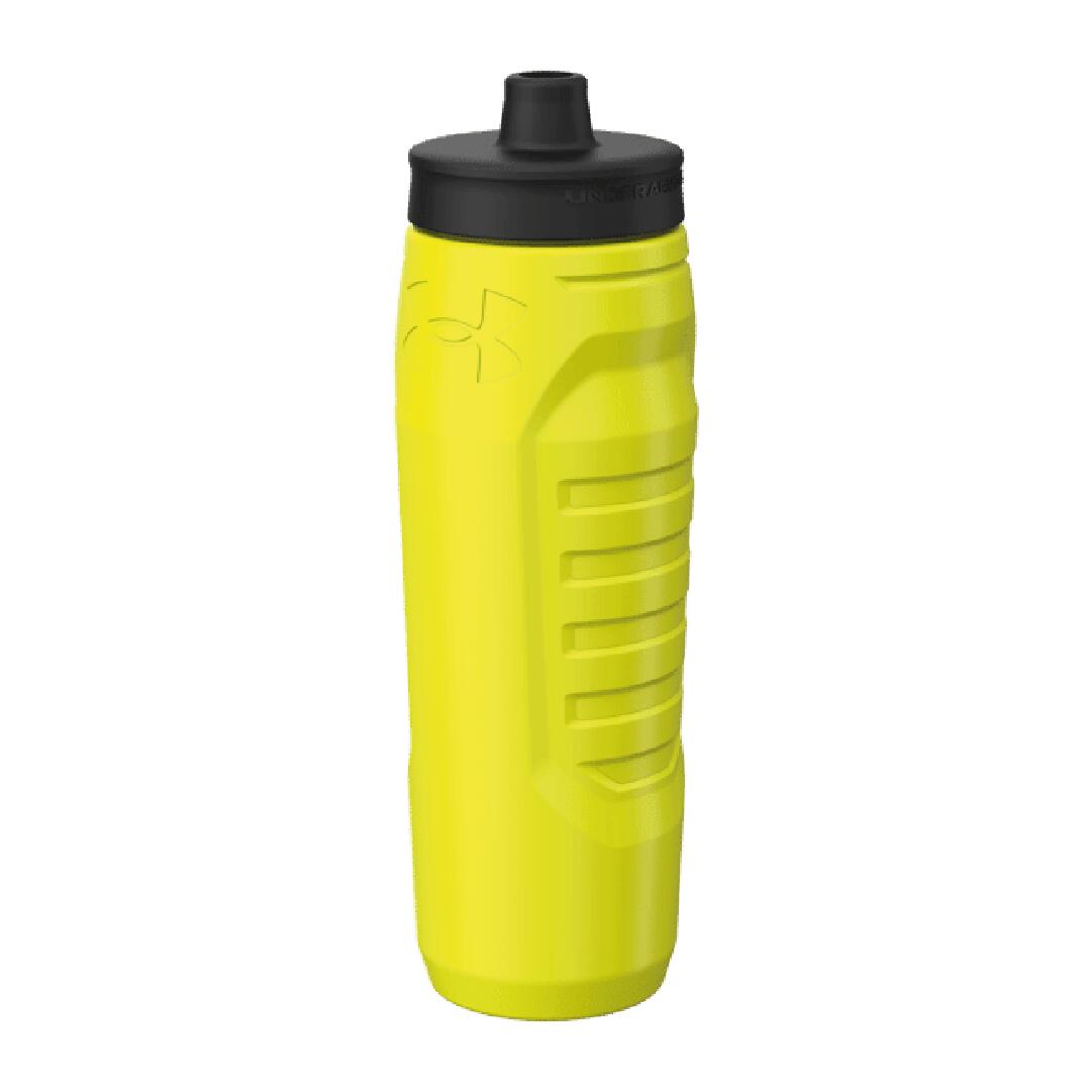 GOURDE UNDER ARMOUR SIDELINE SQUEEZE 950ML JAUNE 3/4