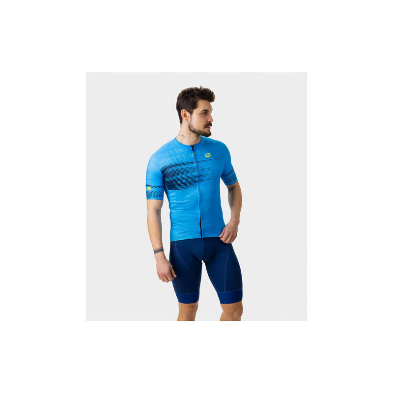 Maillot Manches Courtes Alé Turbo Bleu Clair