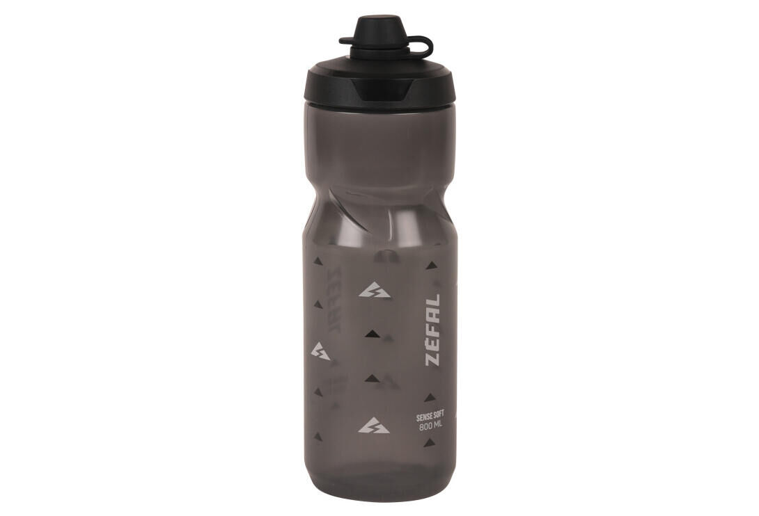 ZEFAL Zefal Sense Soft 80 No-Mud Water Bottle - Smoked Black