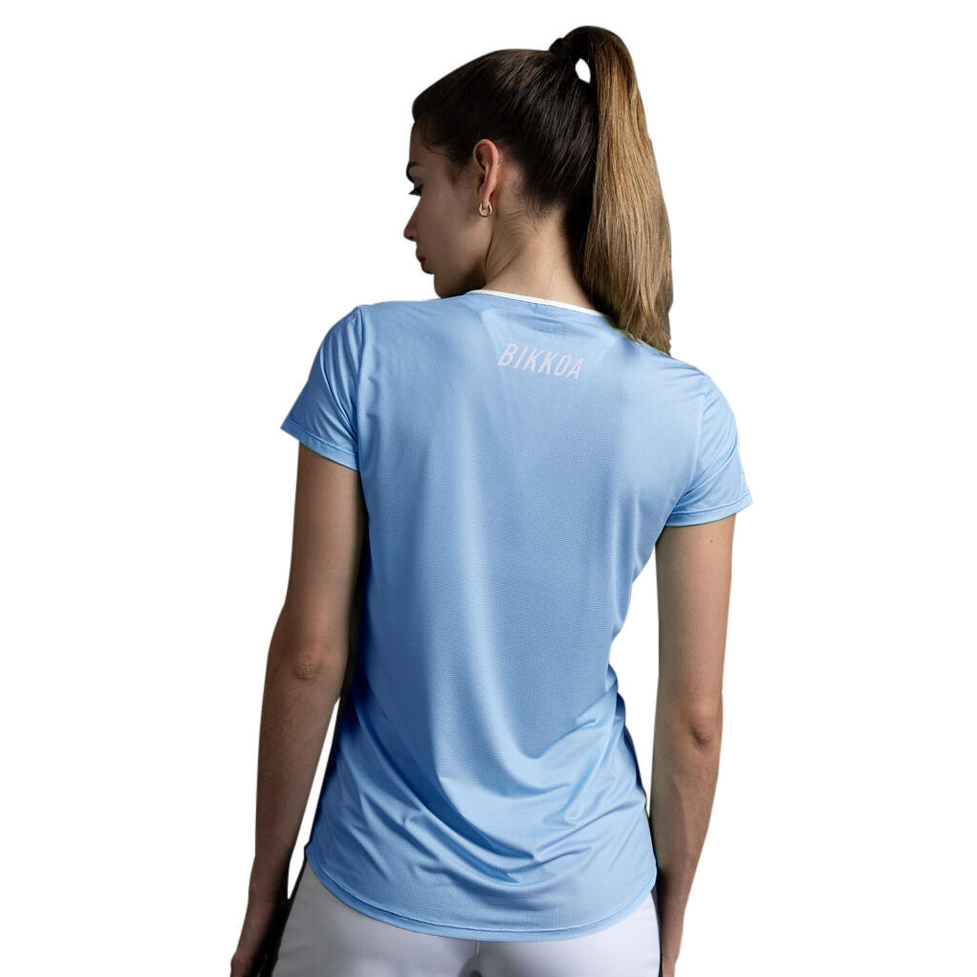 Camiseta de pádel Sira azul claro mujer