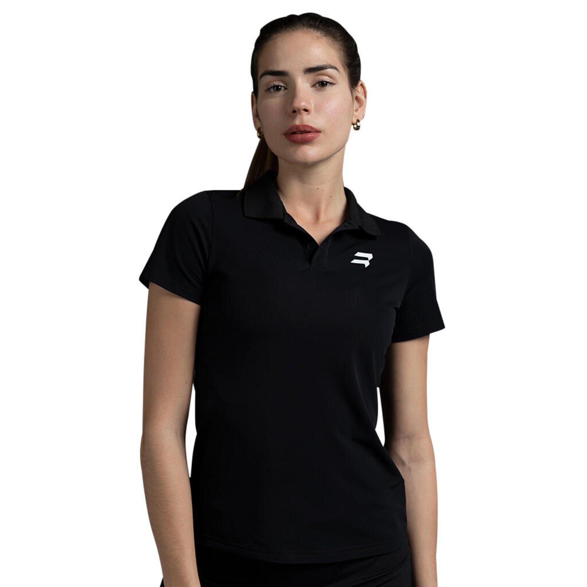 Polo da Padel Nahla Nero Donna