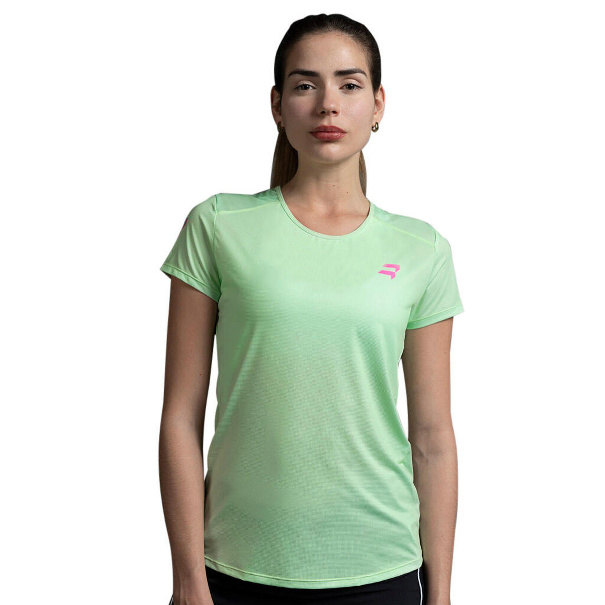 Camiseta de pádel Sira verde claro mujer