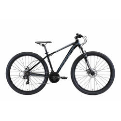 Bikestar 29 pouces, VTT sport semi-rigide 21 vitesses, bleu