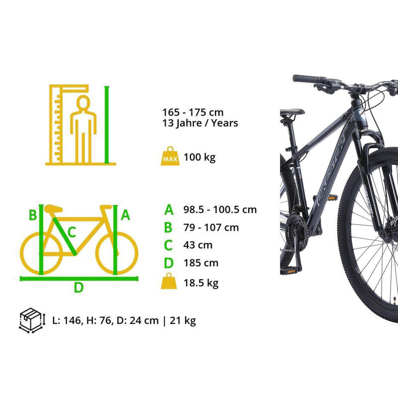 VTT aluminium semi-rigide 29" - Hardtail