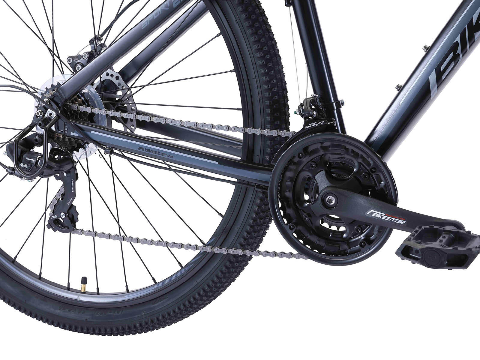 Bikestar Hardtail MTB Alu Sport 29 inch 21 speed Blauw 4/4