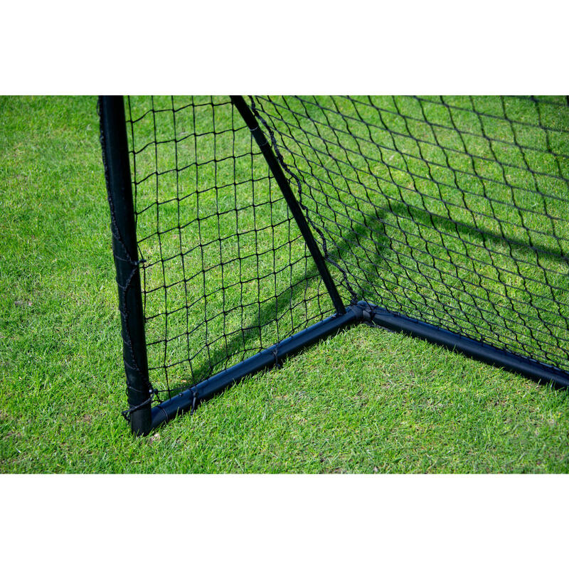 Dvojice fotbalových branek - 1,8 x 1,2 m - PVC - černá