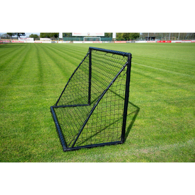 Dvojice fotbalových branek - 1,8 x 1,2 m - PVC - černá