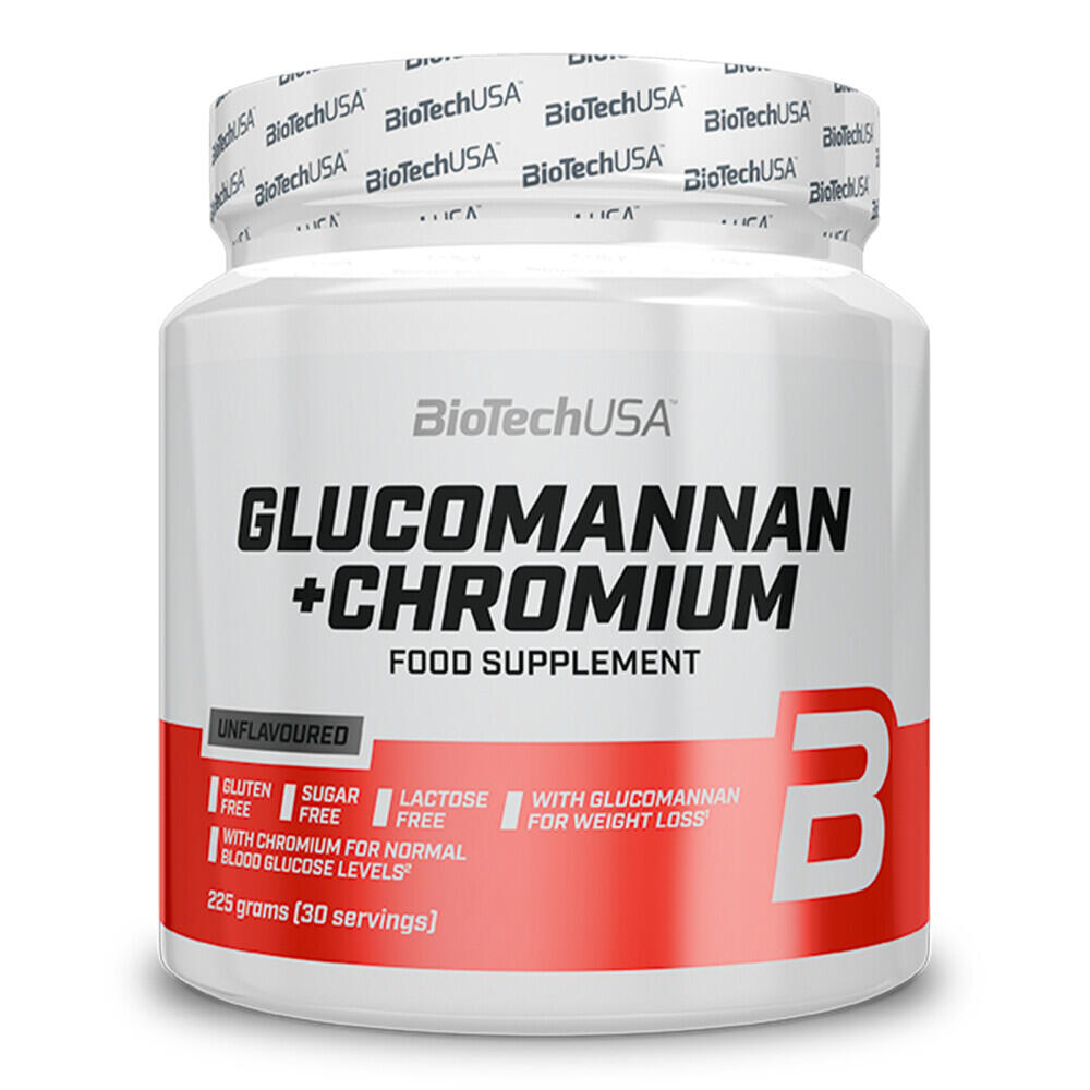 BIOTECHUSA Eetlustremmer - Glucomannaan + Chroom (225g)