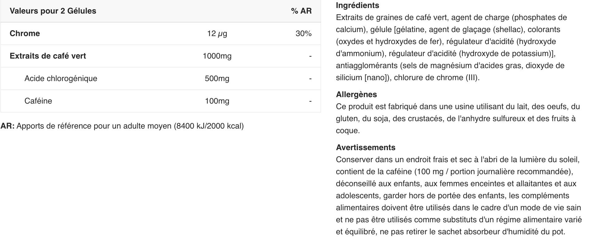 Groene koffie - 120 capsules Biotech USA 2/5